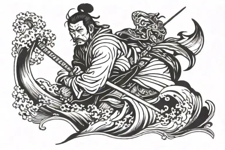 Samurai In Sea Weaves