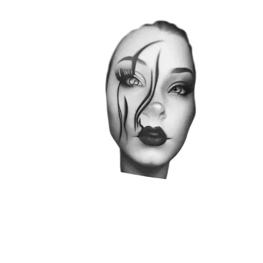 A Black And White Photo Of A Woman