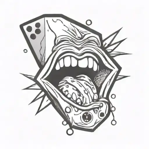 Dice Rolling Stones Tongue