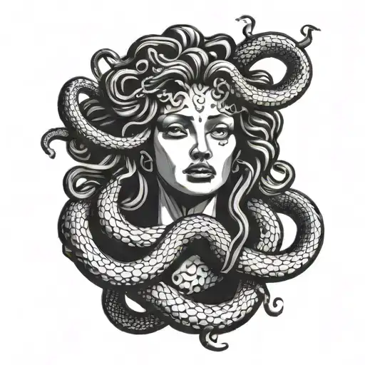 Medusa With 3 Snakes