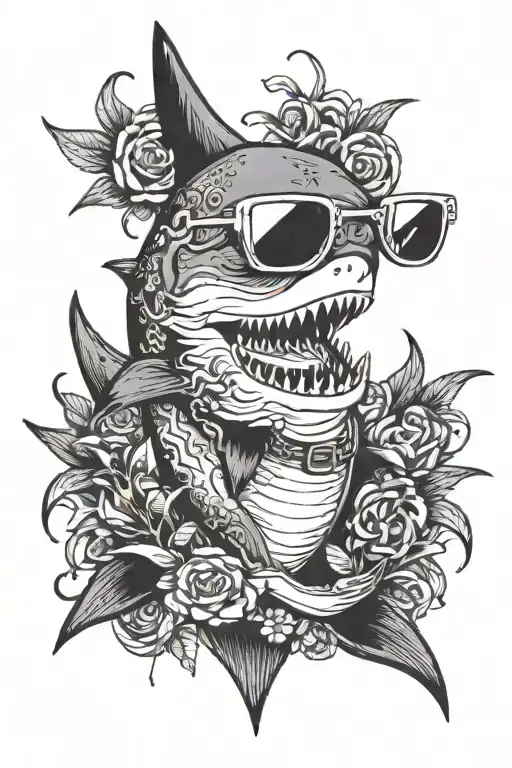 Bearded Shark With Glasses