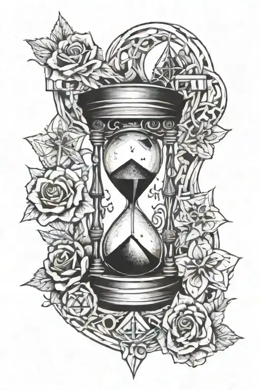 Hourglass Which Brings Together The Deathly Hallows And The Tri Force