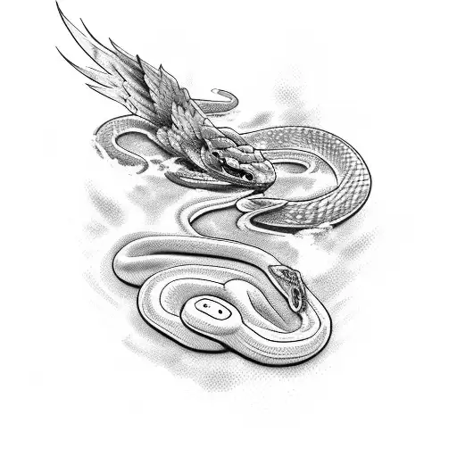 Phoenix Caught A Snake