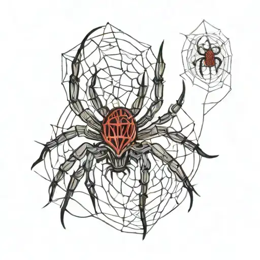 Spider Black And Red