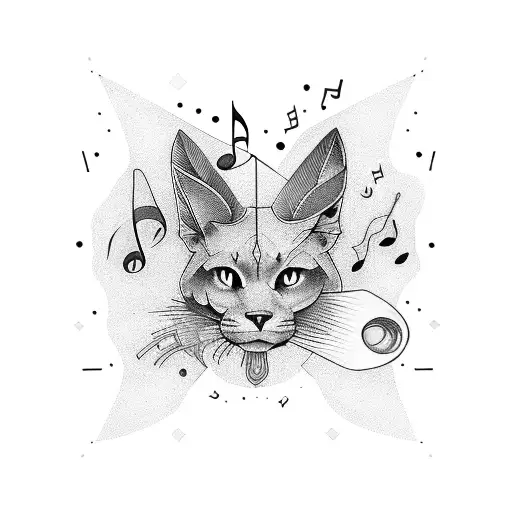 Colorful Tattoo Without A Note About Music