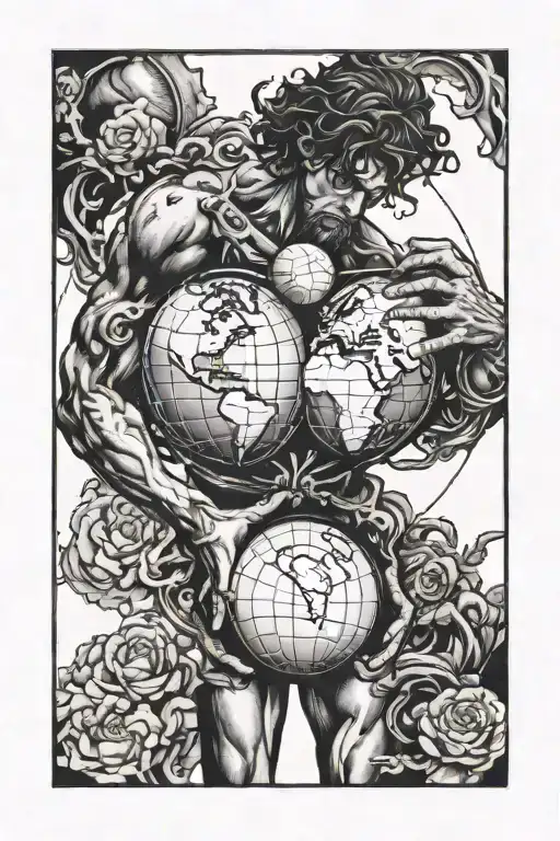 Atlas Carrying The Earth Globe