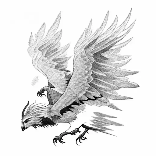 A Majestic Griffon Soaring Over A Lush Forest