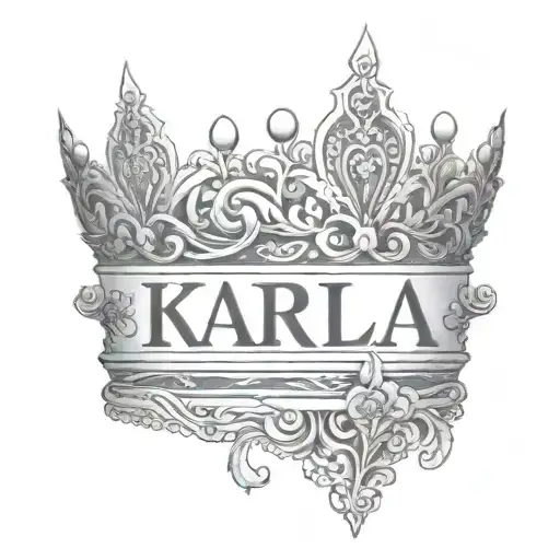 Reyna Crown With Name Karla