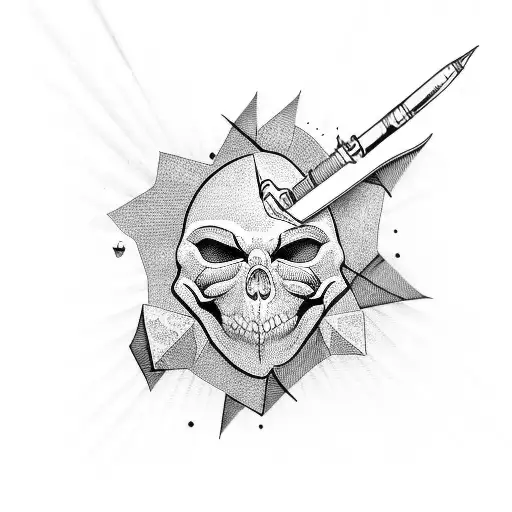 Lettering Heart Razorblade Star