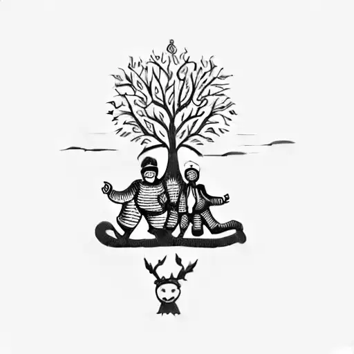 A Family Under A Tree