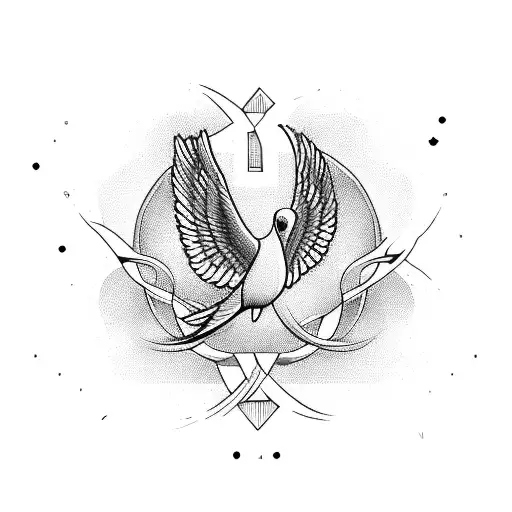 Single Infinity Symbol Doves