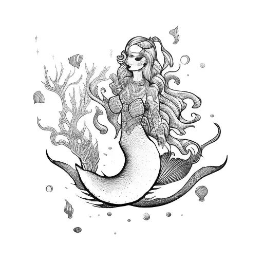 Mermaid James Jean Style