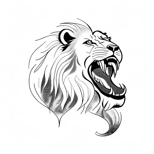 A Fierce Lion And Bear