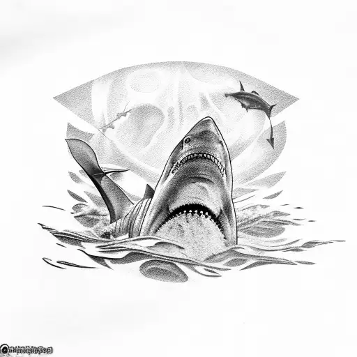 Poseidon Shark Ship Sleeve