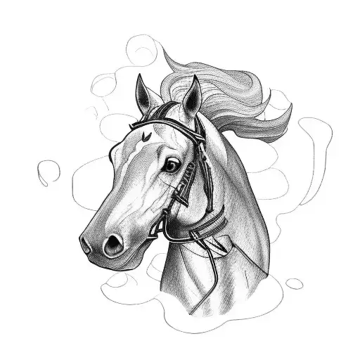 Black Man Riding A Horse As A Warrior