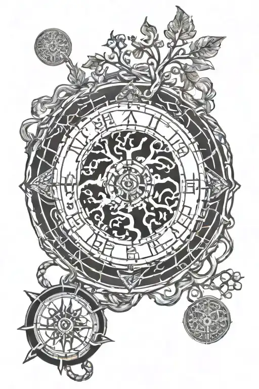 Yggdrasil Vegvisir Viking Compass