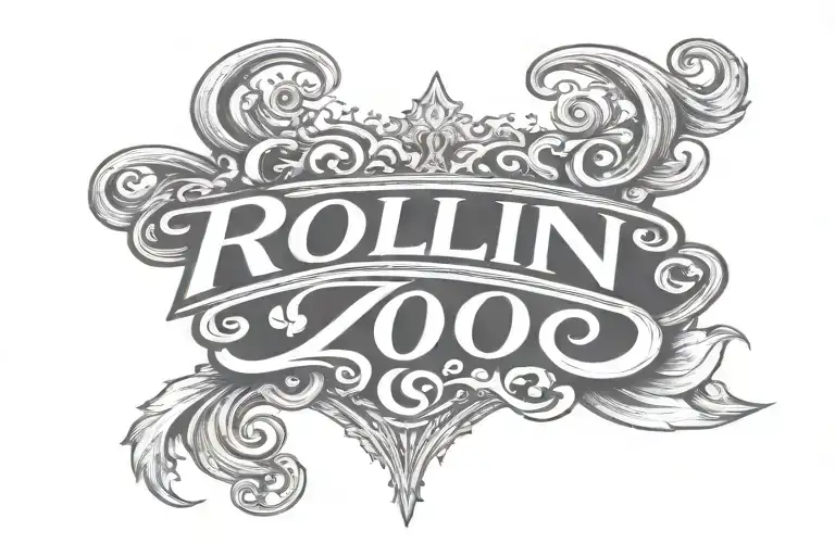 Rollin 20S Lettering Design