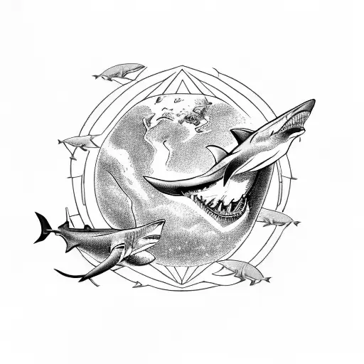 A Shark Eating The Planet With Ambitious But Delfin Domains With Intelligence