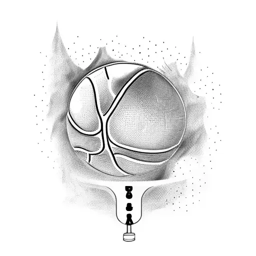 A Basketball Player Dunking A Ball Against A Backdrop Of A Lush Forest