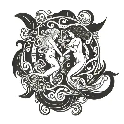 Virgo And Pisces Intertwined