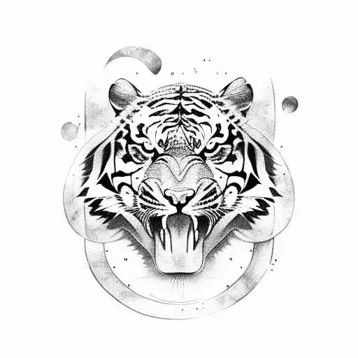 Combine A Tiger And Eagle In A Dynamic And Fierce Composition