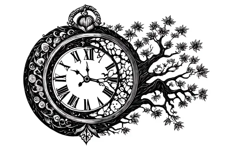Clock And Tree Of Life