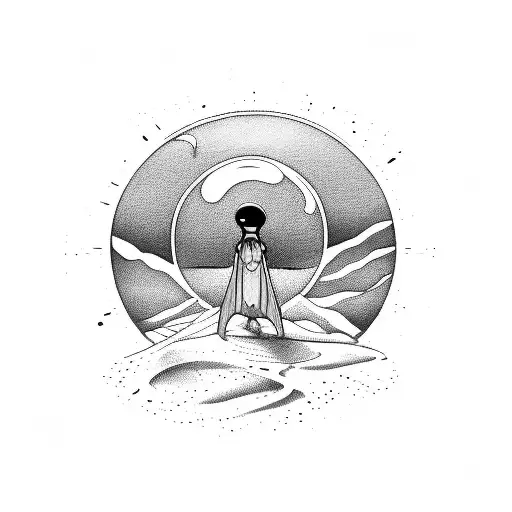 Sand In Hourglass With Grim-reaper