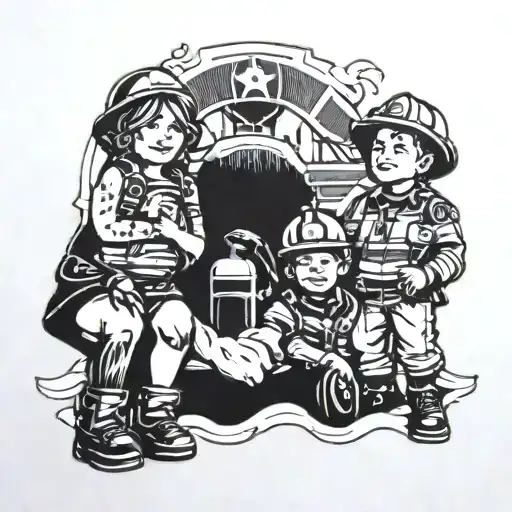 Family With Fire Department