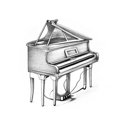 A Piano Look Like Note Of Music