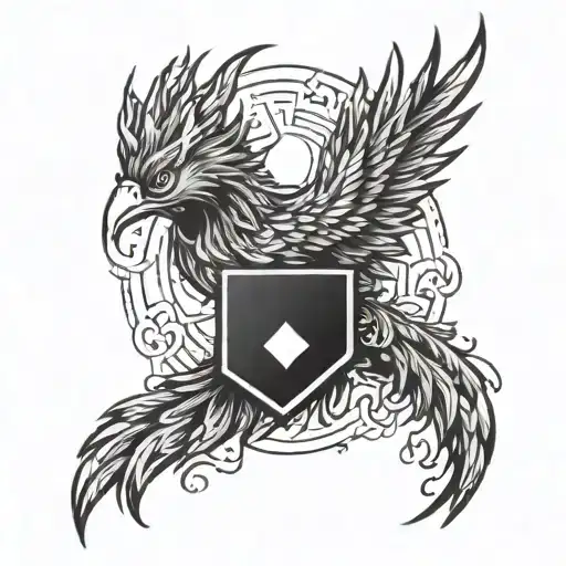 A Phoenix Playing A Computer Game