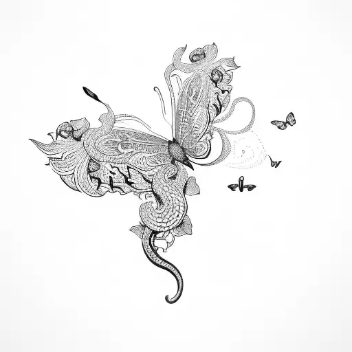 Butterfly Like Snake