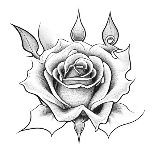 Grim Reaper And Rose