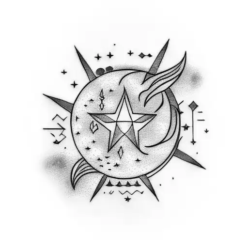 Moon And Stars Wrist