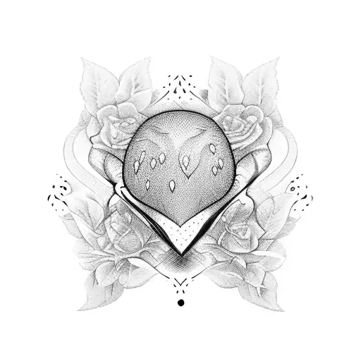 Four Strawberries Thin Line