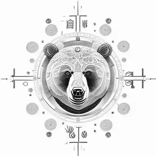 Bear Made Of Intricate Clockwork Mechanisms Showcasing The Complexity Of The Zodiac Sign Gemini
