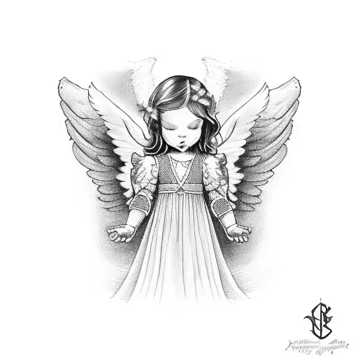 Angel Holding The Phrase I Am Forever Yours Nyzell