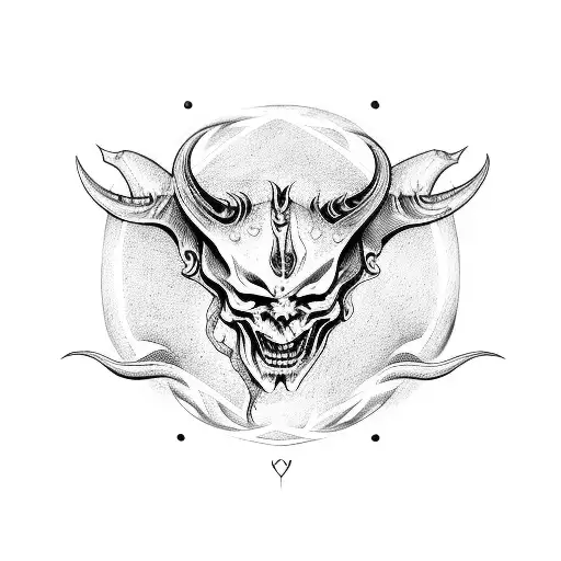 Demon And A Heart With A Door