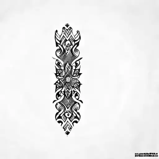 A Black And White Pattern