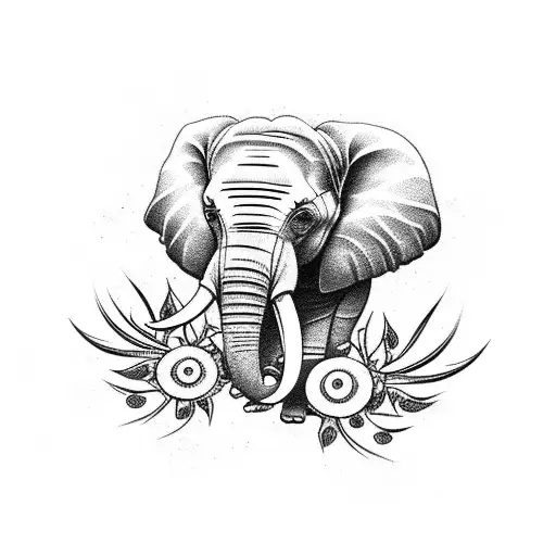 Elephant With Thorns