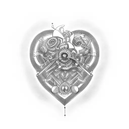 Black Mechanical Heart