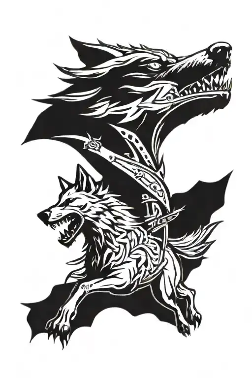 Knight Angle Wolf Howling