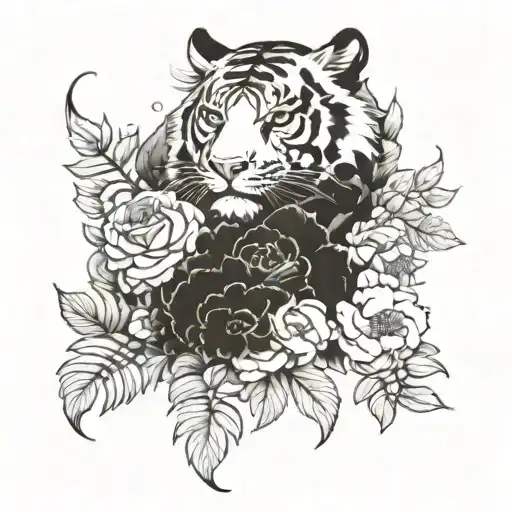 Tiger Clouds Flowers