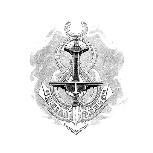 Uss Texas Fighting A Kraken