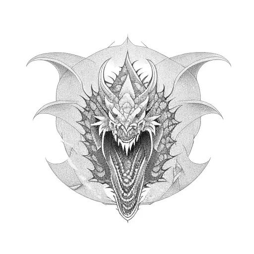 Dragon Avec Temple Japonais