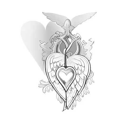 A Heart With Angel Wings