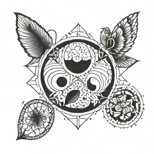 A Simple Circle With 5 Compartments