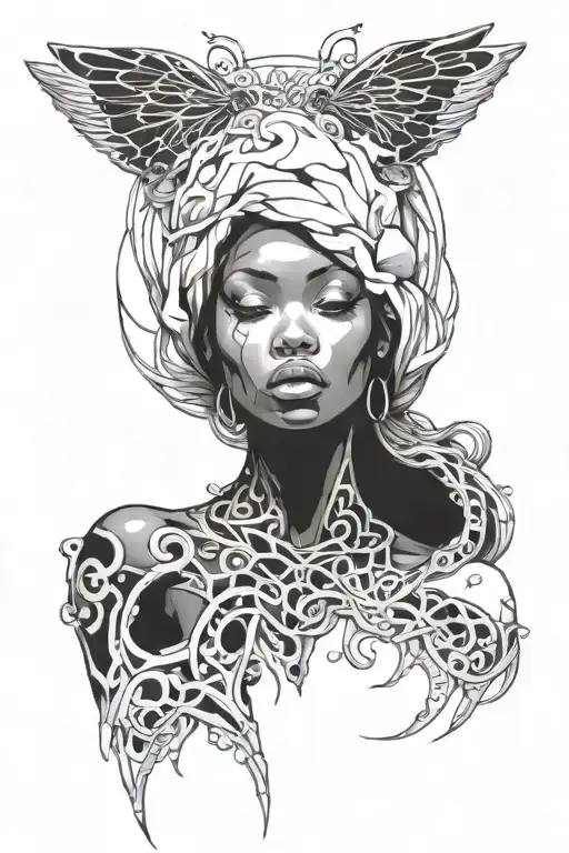 Black Female Morphing Into Scropion