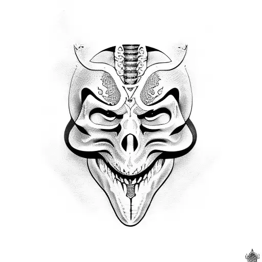 Jason Mask With Snake