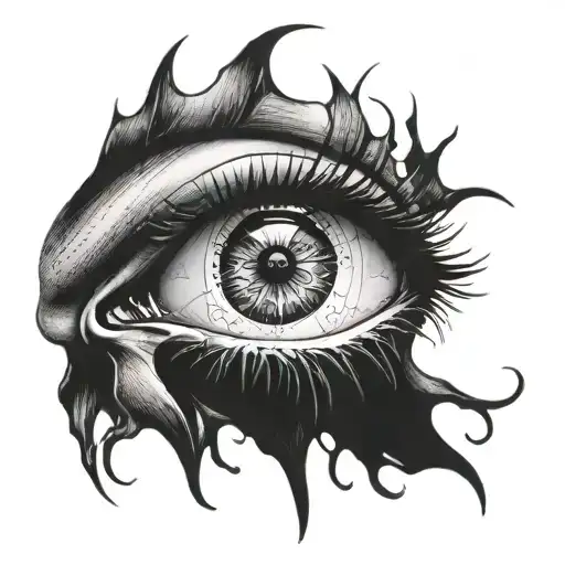 Crying Blue Eye Clock Face