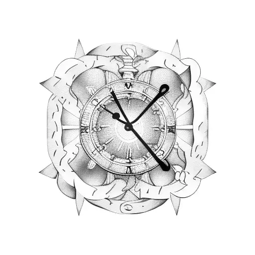 24 Hour Clock Nautical Theme
